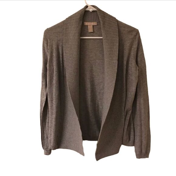 Banana Republic Women’s Gray Buttonless Cardigan Petite - Picture 1 of 9